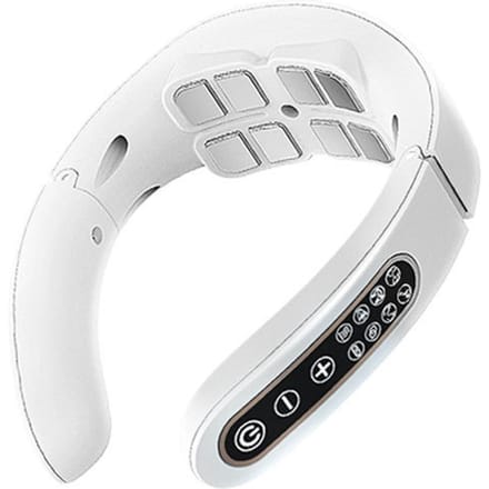 Cervicale wervelkolom Massager Sterkteaanpassing USB Oplaadbaar Intelligente pulsverwarming Nek wit