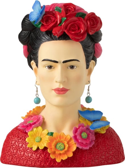 J-Line decoratie Buste Frida Kahlo - polyresin - mix - small