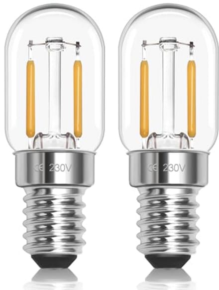 E14 LED Gloeilampen 1W Warmwit 2700K - 2 Stuks Tubulaire Nachtlamp