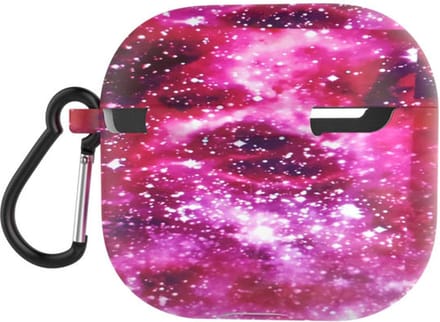 Case cover - Apple Airpods 3 - cosmic siliconen - met musketon