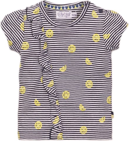 Dirkje T-Shirt Korte Mouw Lemon Stripe