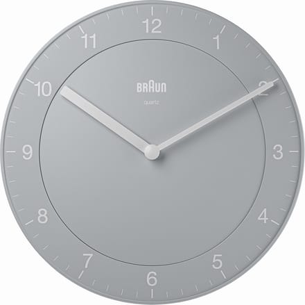 Braun BC06G - Wandklok - Analoog - Grijs