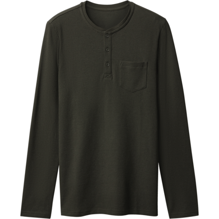 ESMARA MEN Heren longsleeve (Donkergroen, S)