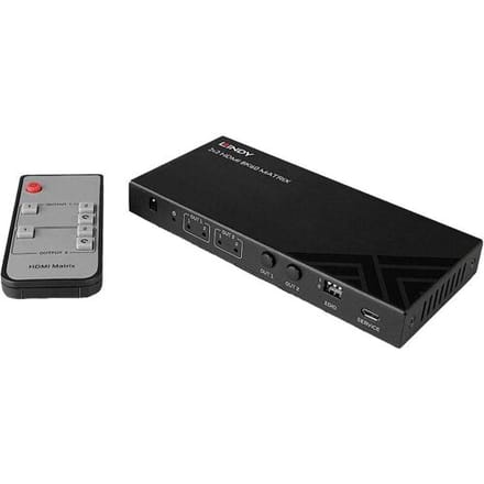 LINDY 38313 HDMI-Matrix-switch 7680 x 4320 Pixel Zwart