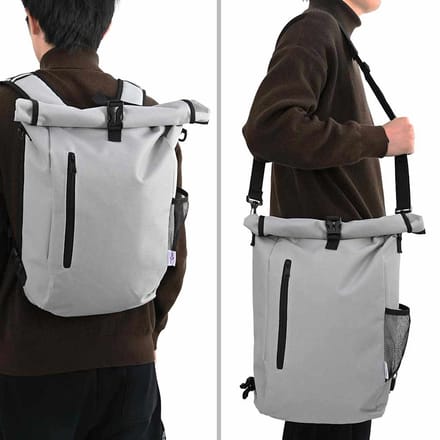 vidaXL - Fietstas - Grijs - 31 - x - 13 - x - 58 - cm - Polyester