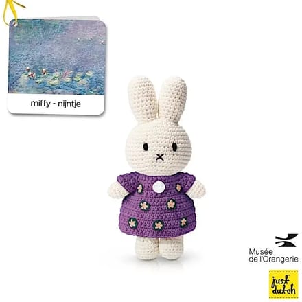 Pluche Just Dutch Miffy x Monet Nympheas Miffy
