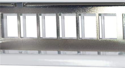 LogiLink 19 inch patchpaneel, 24 poorts, afgeschermd, keystone