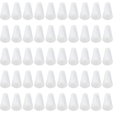 50 STUKS Siliconen Conische Pluggen Hittebestendige Conische Stop voor Afsluitbescherming white