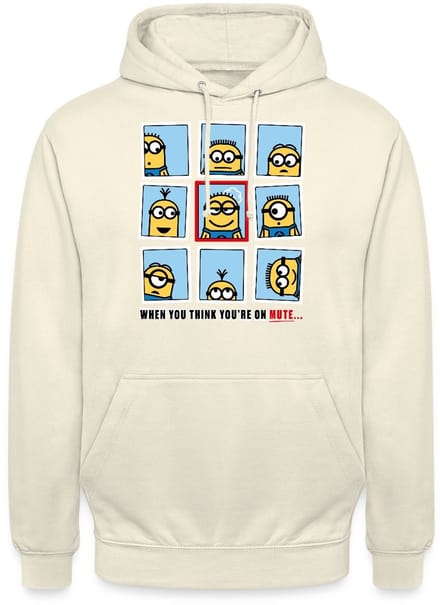 Minions Thuis Kantoor Problemen Hoodie Unisex