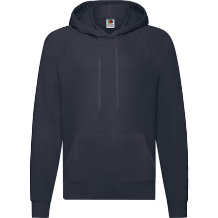 Fruit of the Loom Lichtgewicht capuchontrui voor volwassenen (Deep Navy)