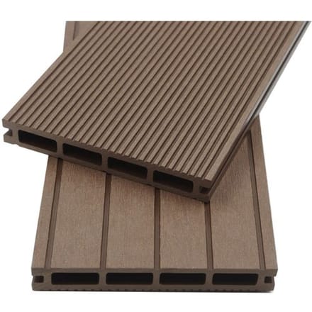 HOME DELUXE Set van 6 vlonderplanken Samana (2m², Donkerbruin)
