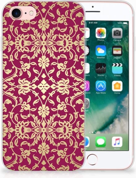 Siliconen Hoesje iPhone SE 2022 | SE 2020 | 8 | 7 Barok Pink