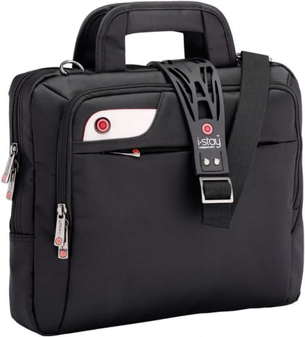 Zwarte Netbook & Laptop Tas 13,3 Inch (33,8 cm) met Antislip Schouderriem