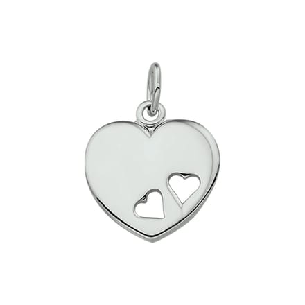 zilver gerhodineerd graveerhartje gestanste hartjes 1324592