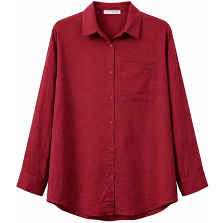 Oversized Linnenmix Blouse