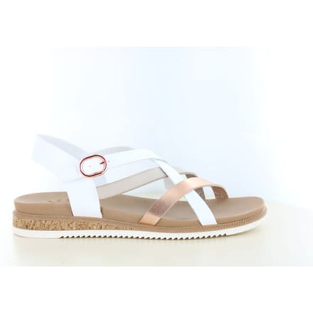 Skechers DESERT KISS LOW - PEAK RANK Dames Sandalen - Wit
