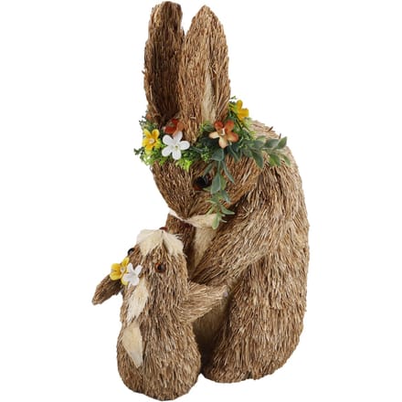Paashaasdecoratie Lente Home Decor Konijntjesbeeldjes brown