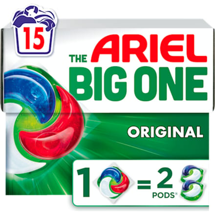 Ariel 3in1 Wasmiddel Pods The Big One Original 15 stuks