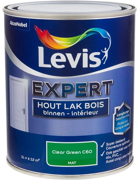 Levis - Expert Hout Lak Binnen Mat Mix - Clear Green C60 - Mengverf - 1 L