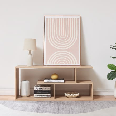 Tv-meubel Anän 100x30x42 cm eikenkleurig [en.casa]