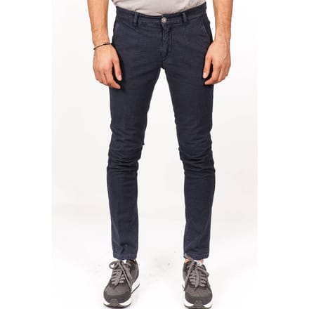 Alessandro Dell Acqua - Pie De Poule Effect Denim AD7701WA/P0000ELT