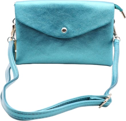 Flora & Co - trendy clutch - crossbody handtas - eend blauw