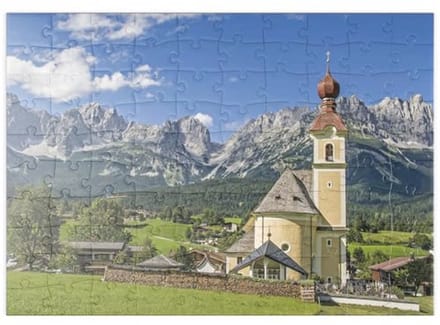 Wilde Kaiser Puzzel 100 Stukjes - Prachtig Berglandschap