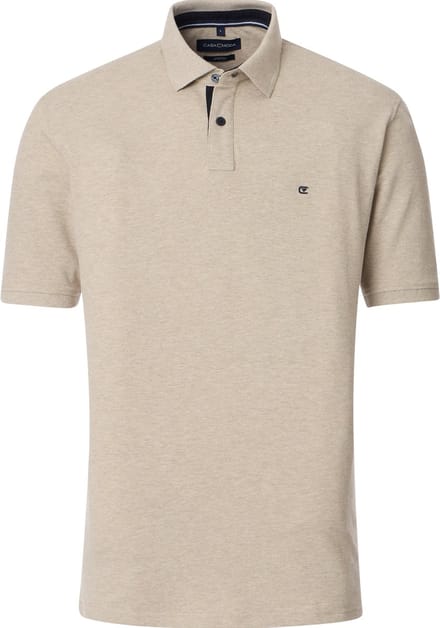 Casa Moda Poloshirt Beige - Maat L - Heren