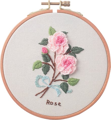 Nixnix® - Cirkelvormige Borduurset - Rozen - Borduren - Handwerken