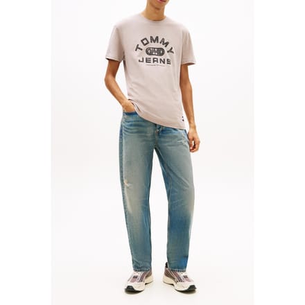 Tommy Hilfiger Regular Gym Ss Tee Limestone Dust Größe: S | Basic T-Shirts Outlet | Herren | Grün
