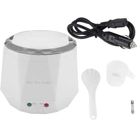 Cuiseur à riz électrique portable multifonction 24 V 140 W 1,6 L pour camion (blanc) L blanc