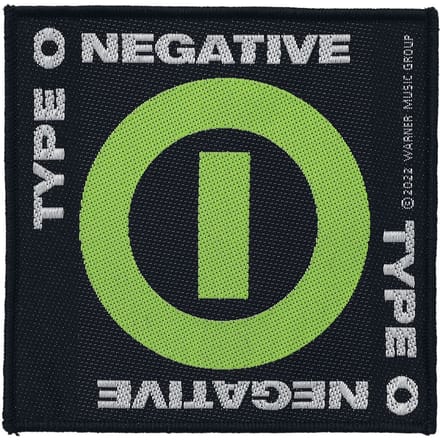 Type O Negative Negative Symbol Unisex Patch - zwart/groen - Standard