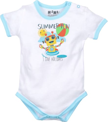 Nini- romper met korte mouwen - SUMMER FUN - biologisch katoen 74