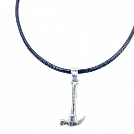 Ketting hamer zilverkleur 45 cm - Charme Bijoux