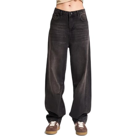 It's Basic - Baggy Mid Rise Jeans - Stone