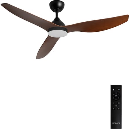 CREATE - Plafondventilator 40W stil Ø132 cm - M - Met licht - Afstandsbediening - WIND BALANCE