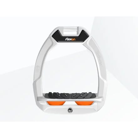 Veiligheidsstijgbeugels Ingebogen Ultra Grip Wit/Grijs/Oranje Flex-On Safe-On