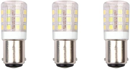 SPL Ba15d LED Lamp 3W - Neutraal Wit - 250lm - LED Buislamp T18 - 3 Stuks