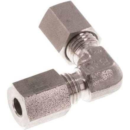 4LL RVS Elbow 90deg Snijring 100 Bar DIN 2353 - FL2E-C-ST-04-LL