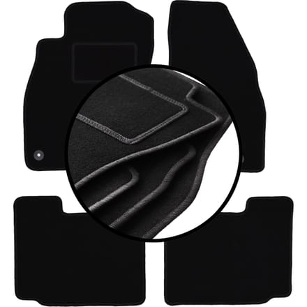 Complete set veloursmatten voor: Opel Adam hatchback (2012-)