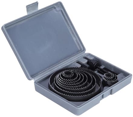 Houtboren Set - Frezen Boren - Houtbewerking Projecten - 16 Delig - 20 x 15 x 4.5 cm - Metaal