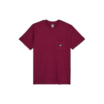 Element Icon Label Pocket T-shirt Met Korte Mouwen Rood L Man