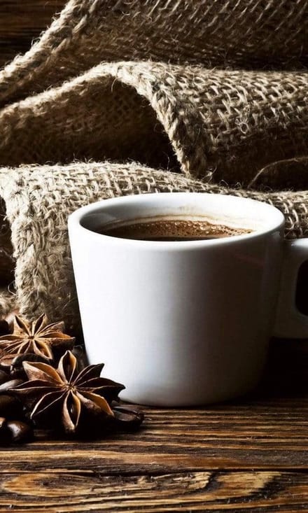Fotobehang - Cup of Coffee 150x250cm - Vliesbehang