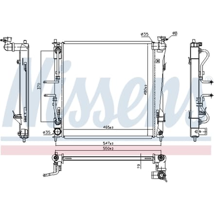 Radiator NISSENS 666220