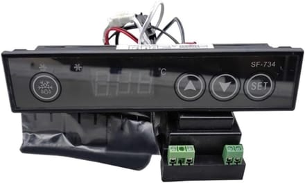 Temperatuur Controller - Vriezer Thermostaat - Koelkast Controle - Milieuvriendelijk Ontwerp - 1x1x1 cm - Rood