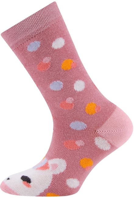 Sokken Ewers - Roze met Eenhoorn & Gekleurde Dots-35/38