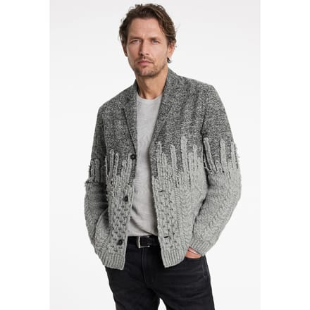John Varvatos Alessio Regular Fit Tailo Iron Grey Taglia: XS | Cardigan Outlet | Uomo | Grigio