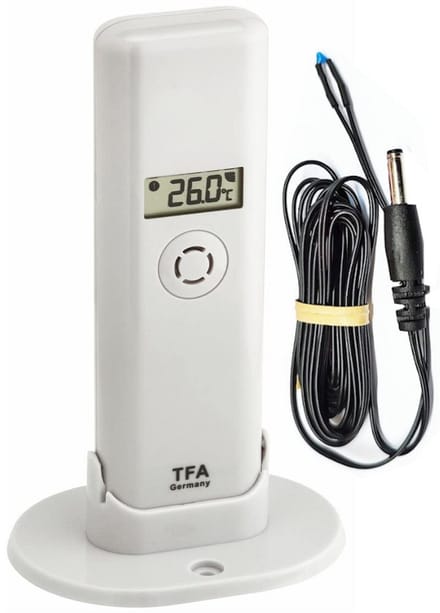 Draadloze Thermo-hygro Zender met Externe Temperatuursensor voor Verwarming