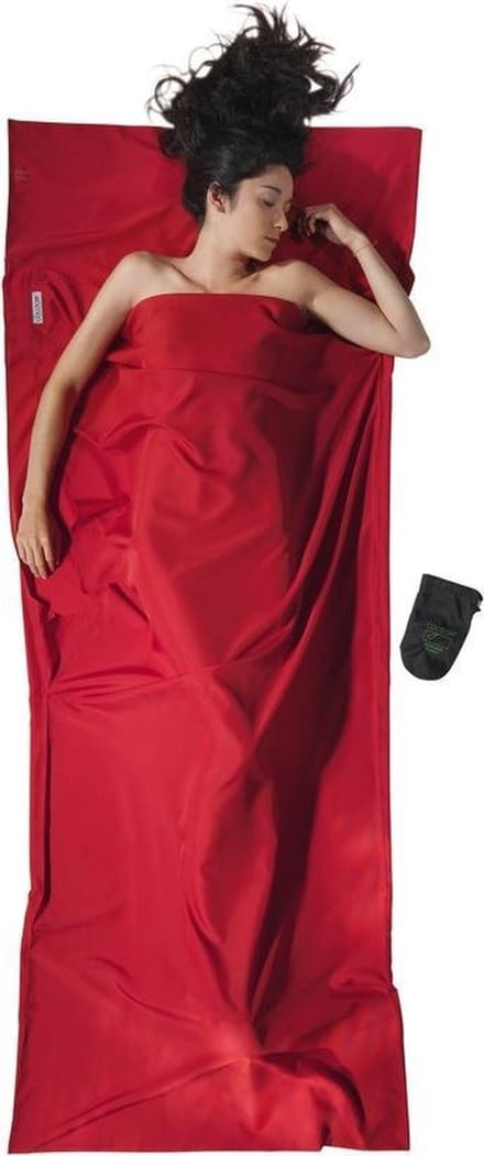 Cocoon Travelsheet, Microfiber (Maat - 220 x 90 cm, Kleur - Cranberry)