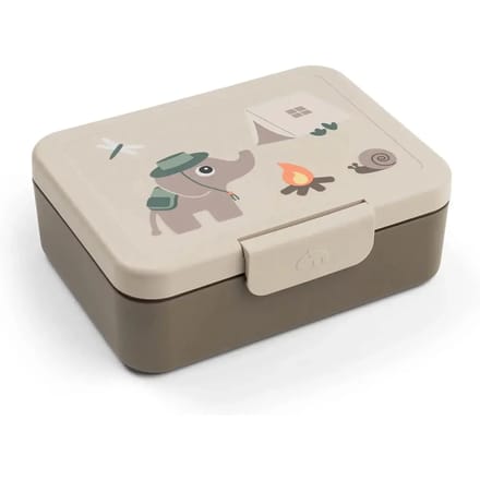 Done By Deer Lunchbox Met Verdeler - Tiny Trails - Sand